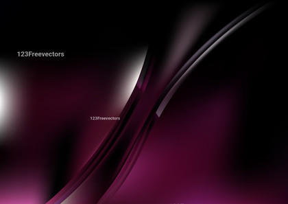 Abstract Purple and Black Shiny Wave Background