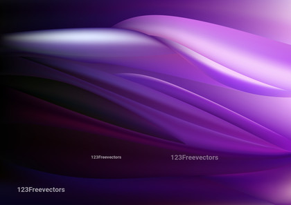 Abstract Shiny Purple and Black Wave Background Illustrator