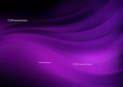 Abstract Glowing Purple and Black Wave Background