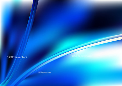 Blue and White Wave Background Template