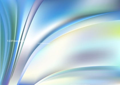 Blue and White Abstract Wave Background