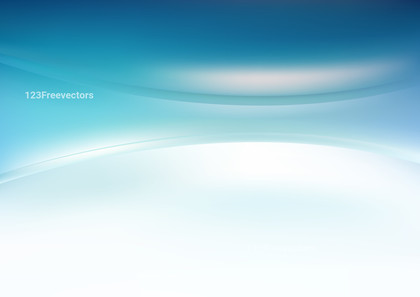 Abstract Glowing Blue and White Wave Background