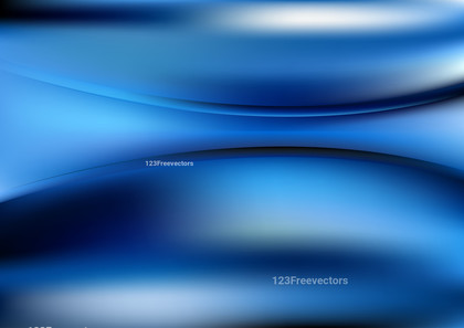 Abstract Glowing Blue and White Wave Background Illustration