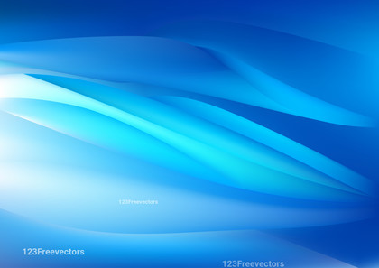 Glowing Abstract Blue and White Wave Background