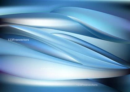 Glowing Blue and White Wave Background Vector Graphic