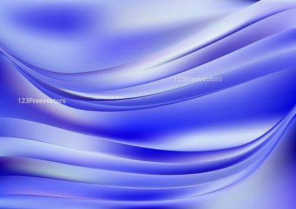 Shiny Blue and White Wave Background Vector Art