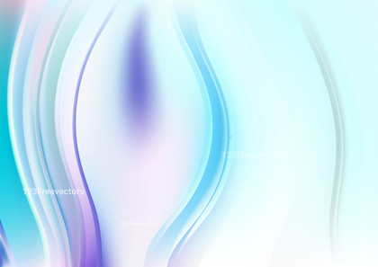 Abstract Glowing Blue and White Wave Background Image