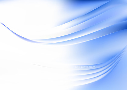 Glowing Blue and White Wave Background