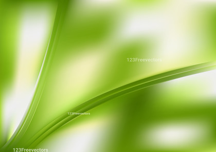 Abstract Green and White Shiny Wave Background Design