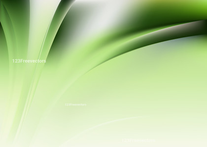 Abstract Green and White Shiny Wave Background