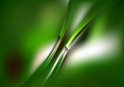 Abstract Shiny Green and White Wave Background Illustrator
