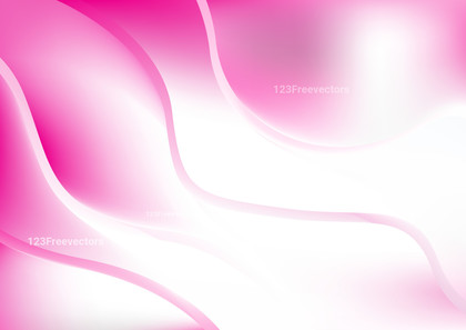 Glowing Pink and White Wave Background