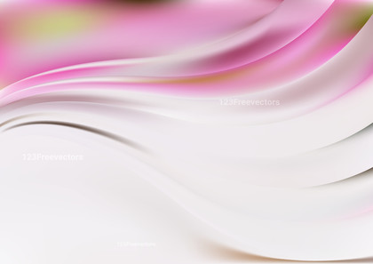 Abstract Shiny Pink and White Wave Background Vector Eps