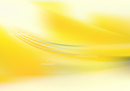 Shiny Yellow and White Wave Background Design