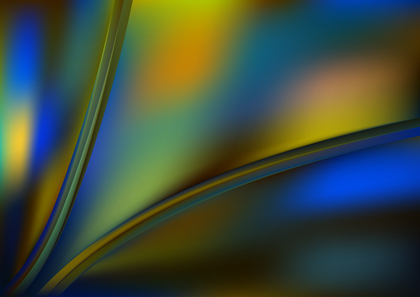 Glowing Abstract Blue and Orange Wave Background