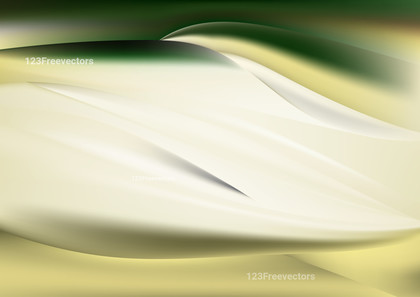 Glowing Green and Gold Wave Background Vector
