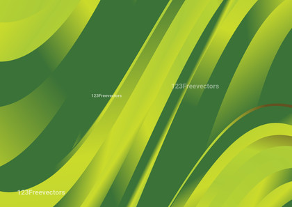 Shiny Green and Yellow Wave Background