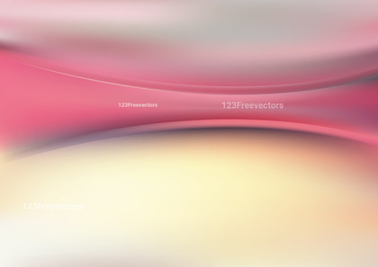 Abstract Pink and Beige Wave Background Template Design