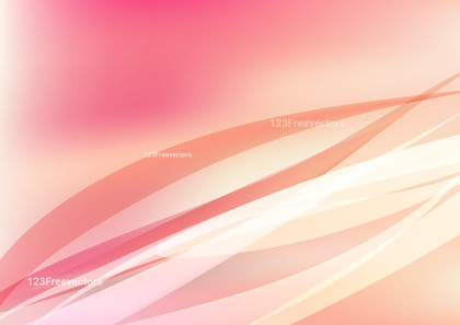 Abstract Pink and Beige Wave Background Template