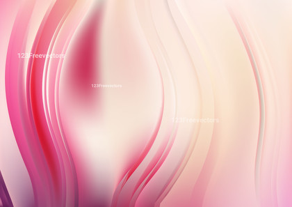 Pink and Beige Abstract Wavy Background