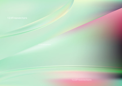 Abstract Shiny Pink and Green Wave Background Design