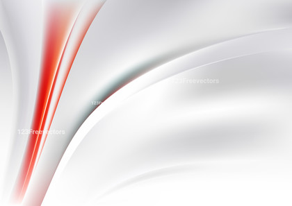 Abstract Shiny Red and Grey Wave Background Vector Illustration