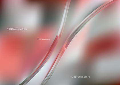 Abstract Glowing Red and Grey Wave Background Vector Art