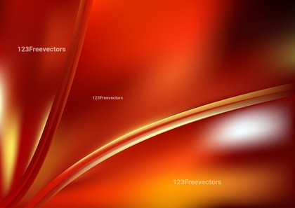 Glowing Red and Orange Wave Background