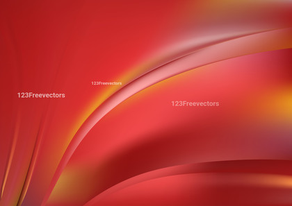 Abstract Glowing Red and Yellow Wave Background