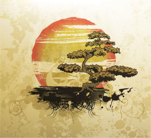 Free Bonsai Tree Vector Illustration