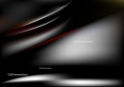 Abstract Glowing Black Grey and Red Wave Background