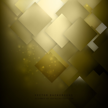 Abstract Black Gold Square Background Template