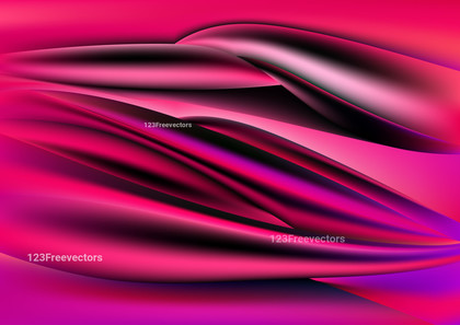 Pink Purple and Black Abstract Wavy Background Vector