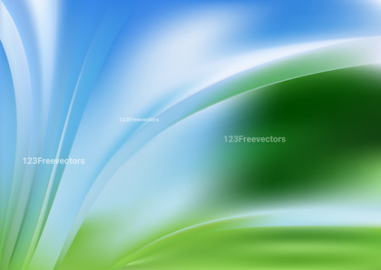 Shiny Blue Green and White Wave Background