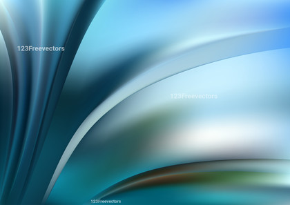 Shiny Blue Green and White Wave Background Vector Eps