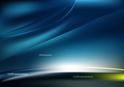 Abstract Shiny Blue Green and White Wave Background Vector