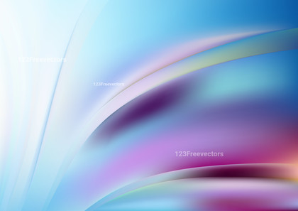 Glowing Abstract Pink Blue and White Wave Background Vector Eps