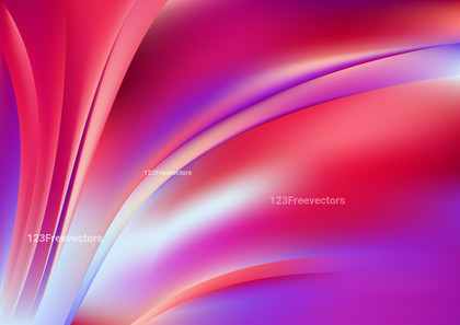Abstract Shiny Red Purple and White Wave Background