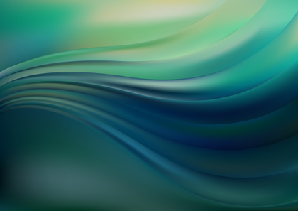 Abstract Glowing Beige Green and Blue Wave Background Graphic