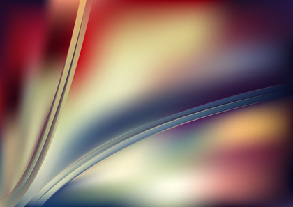 Abstract Glowing Brown Red and Blue Wave Background