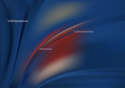 Abstract Glowing Brown Red and Blue Wave Background Illustrator