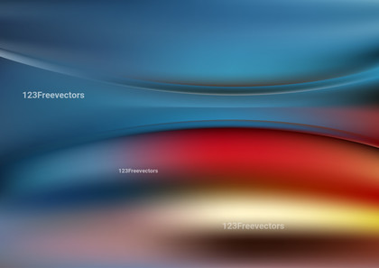 Glowing Abstract Brown Red and Blue Wave Background