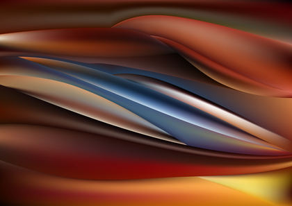 Glowing Brown Red and Blue Wave Background