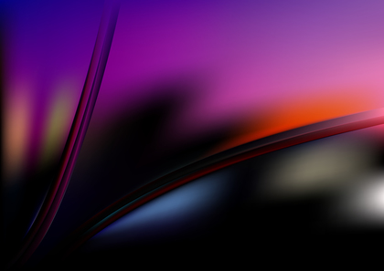 Abstract Pink Blue and Orange Wavy Background