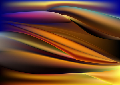 Pink Blue and Orange Abstract Wave Background