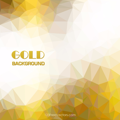 Light Golden Abstract Polygonal Background Image