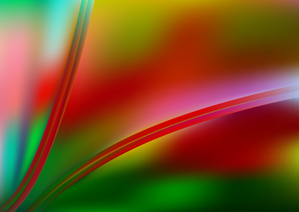 Glowing Red Green and Blue Wave Background Design