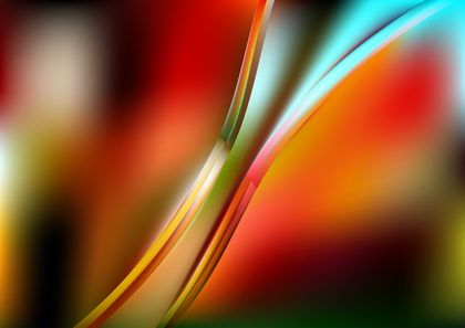 Abstract Red Green and Blue Wave Background Vector