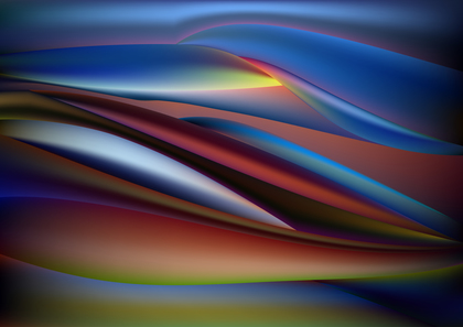 Red Green and Blue Abstract Wavy Background