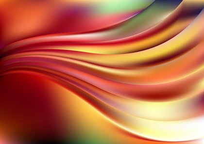 Glowing Red Green and Orange Wave Background